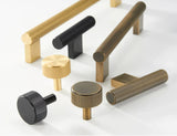 Valmere Brass T-Bar Cabinet Handles – Antique Brass Furniture Pulls | Luxury Modern Hardware