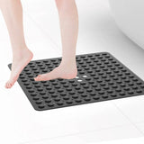 AquaGrip Non-Slip Shower Mat – Quick-Drain PVC Bath Safety Mat | Secure Suction Grip Design