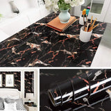 CarraraGlow Adhesive Marble Wrap – Waterproof PVC Surface Film | Luxury Peel & Stick Interior Covering