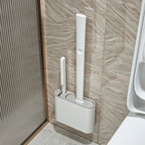 FlexiClean Silicone Toilet Brush Set – Flat Head, Flexible & Hygienic Wall-Mount Bathroom Cleaner
