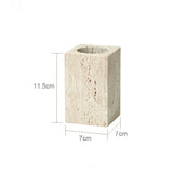 Bellaverto Beige Travertine Bathroom Accessory Set – Natural Stone Spa Collection | Luxury Marble Bathroom Décor