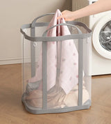 AirNest Foldable Laundry Basket – Breathable Mesh Storage Hamper | Portable Family Organiser