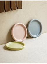 Pasteléa Ceramic Serving Plate – Modern Round Breakfast & Dessert Plate | Elegant Macaron Colour Tableware