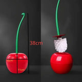 BerryBloom Designer Toilet Brush Set – Cherry-Inspired Bathroom Cleaner & Hygienic Storage Holder | Compact Modern Toilet Brush