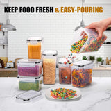 PurePantry FreshSeal Container Set – 7 Piece Airtight Kitchen Storage Collection | BPA-Free Stackable Food Organisers