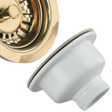AurumFlow Gold Sink Basket Strainer – Luxury Stainless Steel Drain Stopper | Universal Kitchen & Bathroom Waste Filter