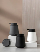 Veloura CasaCeram Refillable Soap Dispenser – Premium 300 ml Ceramic Pump Bottle for Bathroom & Kitchen