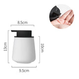 Veloura CasaCeram Refillable Soap Dispenser – Premium 300 ml Ceramic Pump Bottle for Bathroom & Kitchen