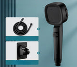 HydroVibe Square Shower Head – High-Pressure Handheld Spray System | Water-Saving Adjustable Bathroom Shower