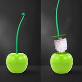 BerryBloom Designer Toilet Brush Set – Cherry-Inspired Bathroom Cleaner & Hygienic Storage Holder | Compact Modern Toilet Brush