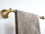 CopperVale Vintage Bathroom Hardware Set – Antique Brass Wall-Mounted 3-Piece Bathroom Accessory Collection