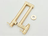 AurumFlex Wall Kitchen Tap – Brushed Gold Swivel Faucet | Premium Space-Saving Cold Water Mixer