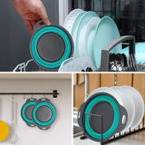 CollapsoChef Silicone Colander – Foldable Kitchen Strainer Basket | Space-Saving Food Prep Essential