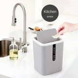 OrbitMini Desktop Waste Bin – Compact Swing Lid Bin | Modern Desk & Home Organiser
