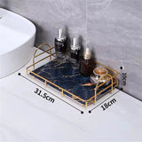 Steelora Double-Tier Storage Shelf – Waterproof Metal Bathroom & Kitchen Organiser | Modern Freestanding Rack