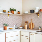 Terravelle Boho Tile Decals – Self-Adhesive Mediterranean Vinyl Stickers | Decorative Wall & Floor Panels