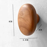 Scandinavian Pebble Wood Hooks – Minimalist No-Drill Coat & Door Hangers | Modern Home Organisation