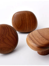 Scandinavian Pebble Wood Hooks – Minimalist No-Drill Coat & Door Hangers | Modern Home Organisation