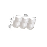Céravie Ceramic Egg Storage Tray – Modern Refrigerator Egg Holder | Elegant Kitchen Organisation