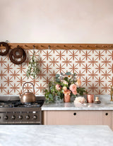 Terravelle Boho Tile Decals – Self-Adhesive Mediterranean Vinyl Stickers | Decorative Wall & Floor Panels