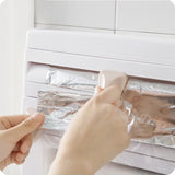 Velmora MultiFix 4-in-1 Wall-Mounted Kitchen Roll Holder – Self-Adhesive Organiser with Foil Cutter, Bottle Rack & Tissue Dispenser | Space-Saving Kitchen Storage System