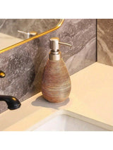 MaisonCeré Heritage Soap Dispenser – Vintage Ceramic Refillable Pump Bottle for Bathroom & Kitchen