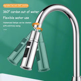 AquaGlide MotionTap – 720° Swivel Kitchen Tap Extender | 3-Mode Spray & Full Sink Coverage