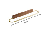 NordBar Freestanding Towel Stand – Solid Wood & Aluminium Countertop Holder | Compact Modern Bathroom Rack