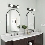 ArcLuxe Black Arch Mirror – Modern Metal Wall Mirror | Decorative Vanity & Entryway Accent