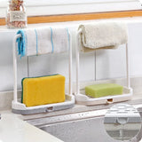 AquaNest Sink Organiser – Removable Sponge & Cloth Drying Holder | Ventilated Kitchen & Bathroom Storage
