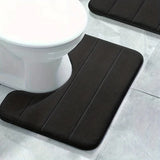 Veloura U-Shape Bathroom Mat – Ultra-Soft Non-Slip Toilet Rug | Quick-Dry Microfibre Comfort