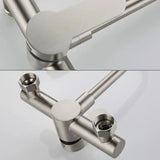 FlexiArc Wall Kitchen Mixer Tap – Stainless Steel 360° Swivel Faucet | Flexible Hot & Cold Sink Tap