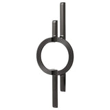ImperialCurve Round Cabinet Handle – Polished Zinc Alloy Furniture Pull | Modern Oriental Drawer & Wardrobe Hardware