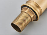 Beaumont Cascade Basin Mixer Tap – Antique Brass Waterfall Faucet | Vintage Single Lever Bathroom Tap