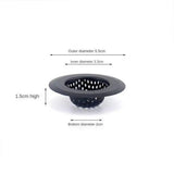 CleanDrip Pro Black Stainless Steel Sink Strainer – Heavy-Duty Drain Hair Catcher with Lift Handle