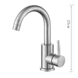 OnyxFlow Swivel Basin Mixer – Black Nickel Bathroom Faucet | 360° Stainless Steel Sink Tap