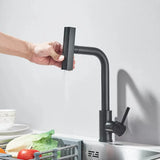 CascadeFlow Pull-Down Kitchen Mixer – 360° Swivel Stainless Steel Faucet | Waterfall Spray Sink Tap