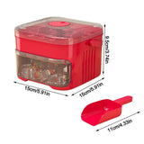 FrostPress 50-Cube Ice Tray & Storage Box – Easy-Release Press Lid | Double-Layer Ice Maker | Reusable Freezer Container