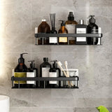 AquaNest Adhesive Shower Shelf – Aluminium Bathroom Storage Rack | No-Drill Space-Saving Organiser