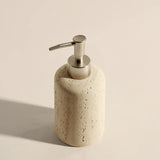 Calacéra Ceramic Bathroom Accessories Set – Stone-Effect Luxury Vanity Collection | Modern Spa Bathroom Décor