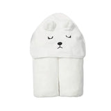SnuggleNest Hooded Baby Towel – Ultra-Soft Coral Fleece Bath Wrap | Cozy Quick-Dry Baby Towel