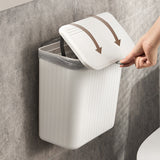 FormaWall Compact Waste Bin – Wall-Mounted Bathroom & Kitchen Bin | Multi-Function Storage Design