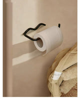 Ferroline Wall-Mounted Toilet Roll Holder – Modern Metal Bathroom Paper Holder | Rust-Resistant Bathroom Hardware