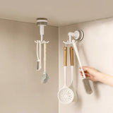 Velmora FlexiClaw 6-Arm 360° Rotating Suction Hook – No-Drill Multifunctional Wall & Cabinet Organiser | Space-Saving Bathroom, Kitchen & Bedroom Storage