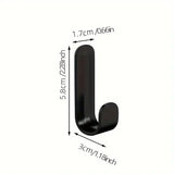 Novalith FlexiGrip 6-Pack Self-Adhesive J-Hooks – Heavy-Duty Waterproof Wall Hooks | No-Drill Multi-Purpose Organisers for Bathroom, Kitchen & Home