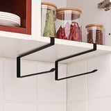 SlideRack Cabinet Towel Holder – Over-Door Paper & Cloth Organiser | No-Drill Kitchen Storage Rack