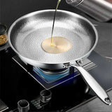ForgeTitan Hammered Frying Pan – Pure Titanium Skillet | Premium Non-Coated Induction Cookware