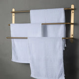 CopperLine Compact Towel Rail with Hook – Chrome Copper Wall Holder | Space-Saving Luxury Bathroom Storage