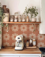 Terravelle Boho Tile Decals – Self-Adhesive Mediterranean Vinyl Stickers | Decorative Wall & Floor Panels