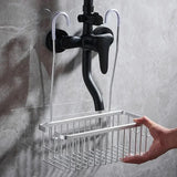 AquaOrdnung Aluminum Wall Shelf – Space-Saving Bathroom & Kitchen Organizer | Black, White & Grey